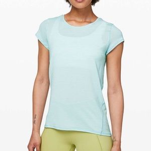 Lululemon Another Mile shirt-Blue Glow